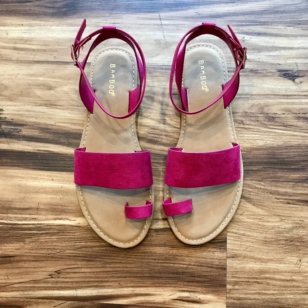 Wraparound Ankle Strap Toe Sandals